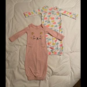 😻 Carter’s Baby Girl Sleep sacks / Night gowns 😻